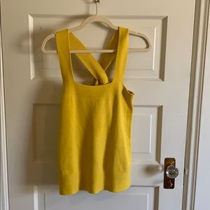 Loft Yellow Sweater tank top